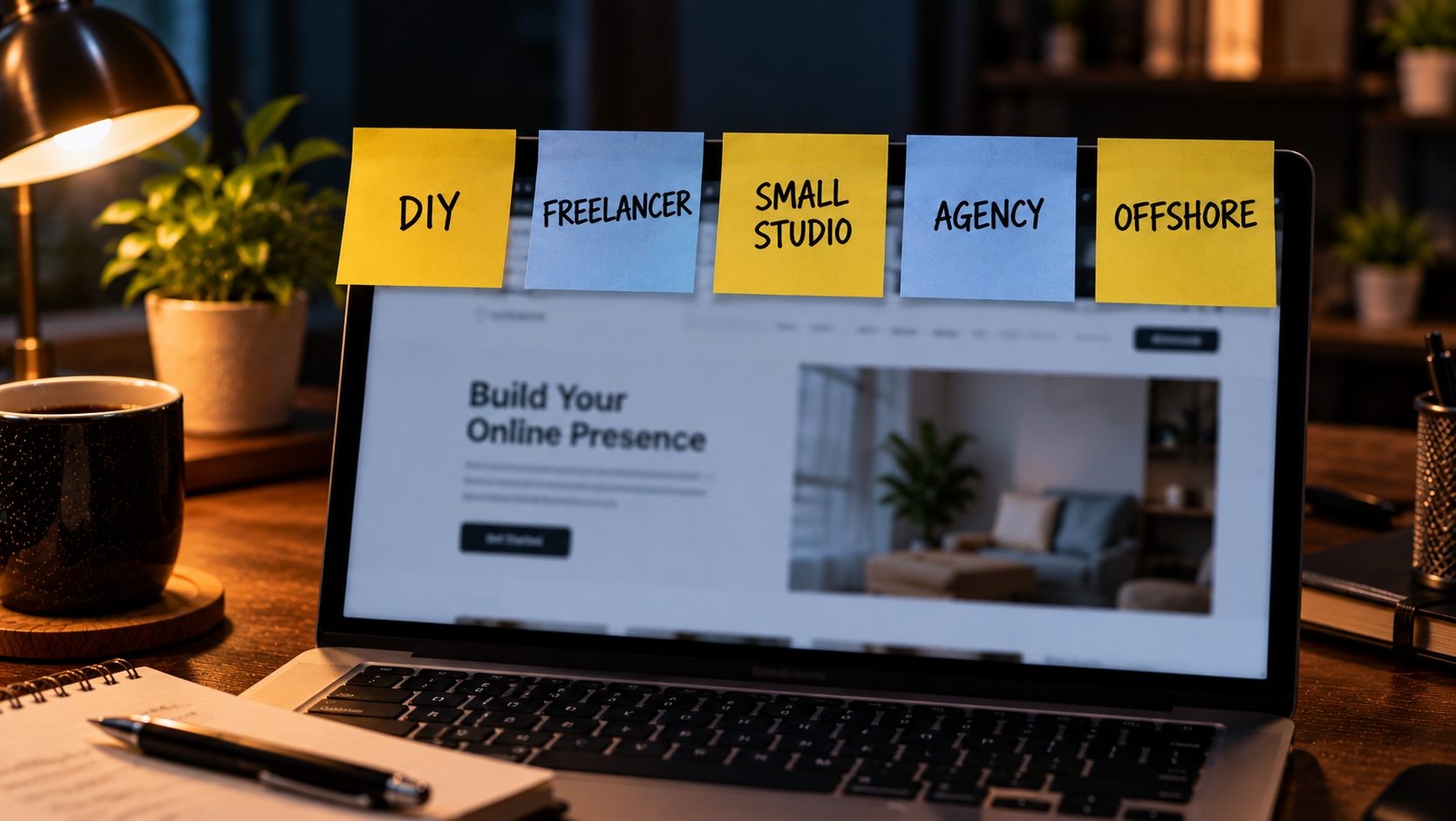 The five ways to get a website built: DIY, freelancer, small studio, agency and offshore developer The five ways to get a website built: DIY, freelancer, small studio, agency and offshore developer