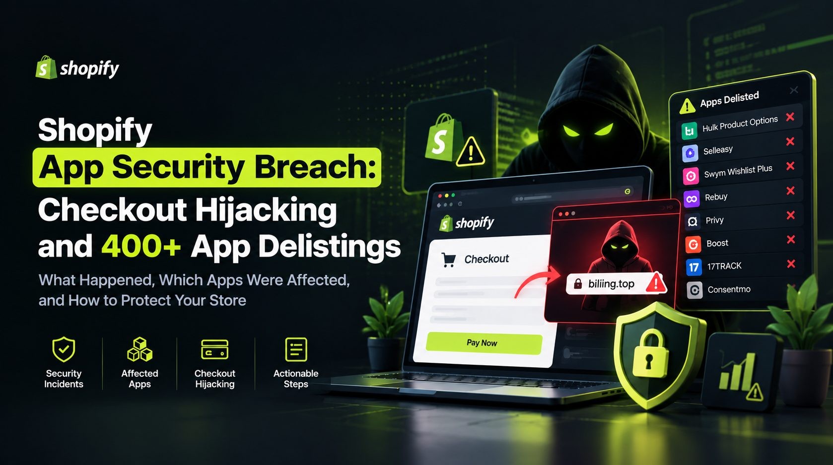 Shopify App Security Breach: Checkout Hijacking and 400+ App Delistings