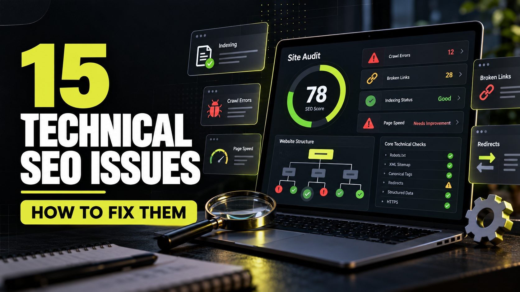 Technical seo issues fixes guide Featured