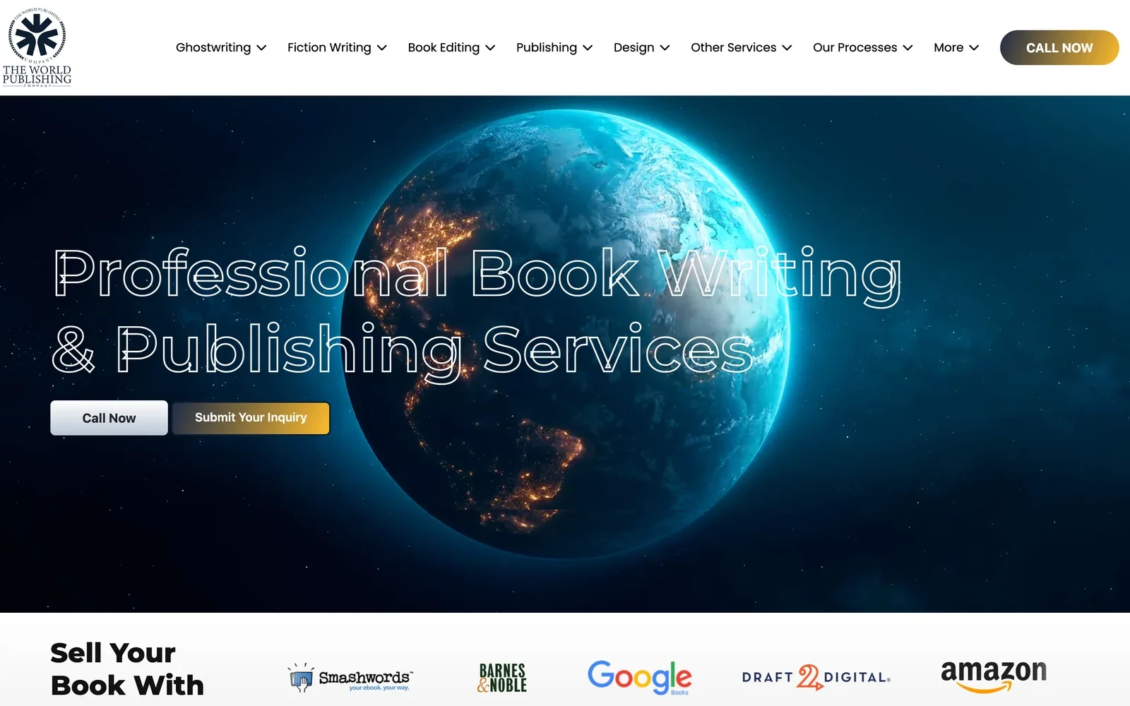 The World Publishing Company homepage: professional book writing and publishing services