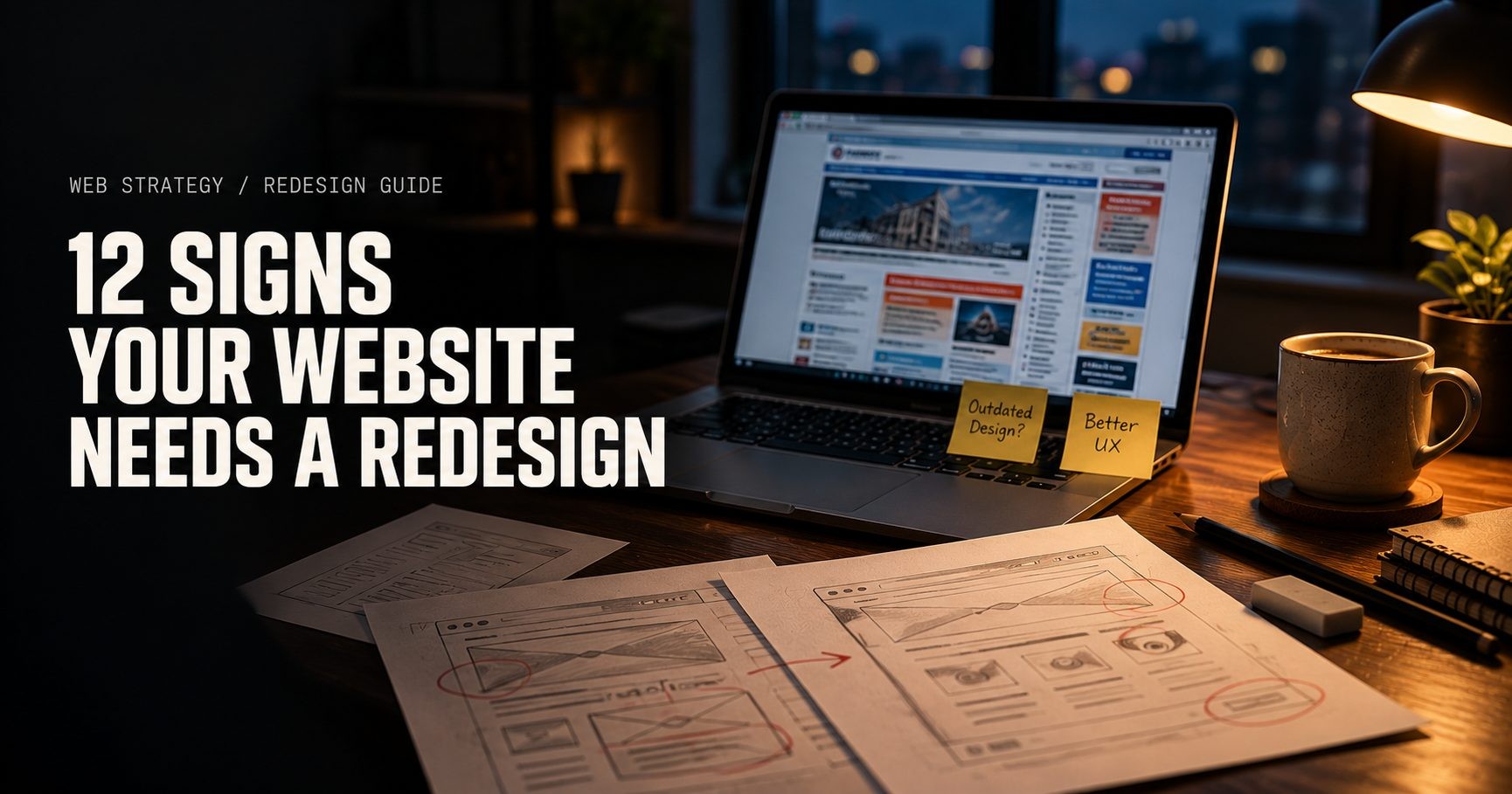 Website redesign signs featured